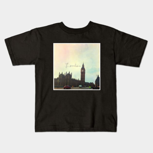 London Eye photography London Skyline London Tourism London Landmark london life london lover london vacation Kids T-Shirt by BoogieCreates